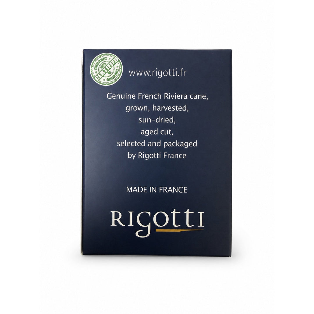 Rigotti Gold Jazz Soprano Saxophone Reeds, size 2.5 Strong, back view #strength_2-5 Strong