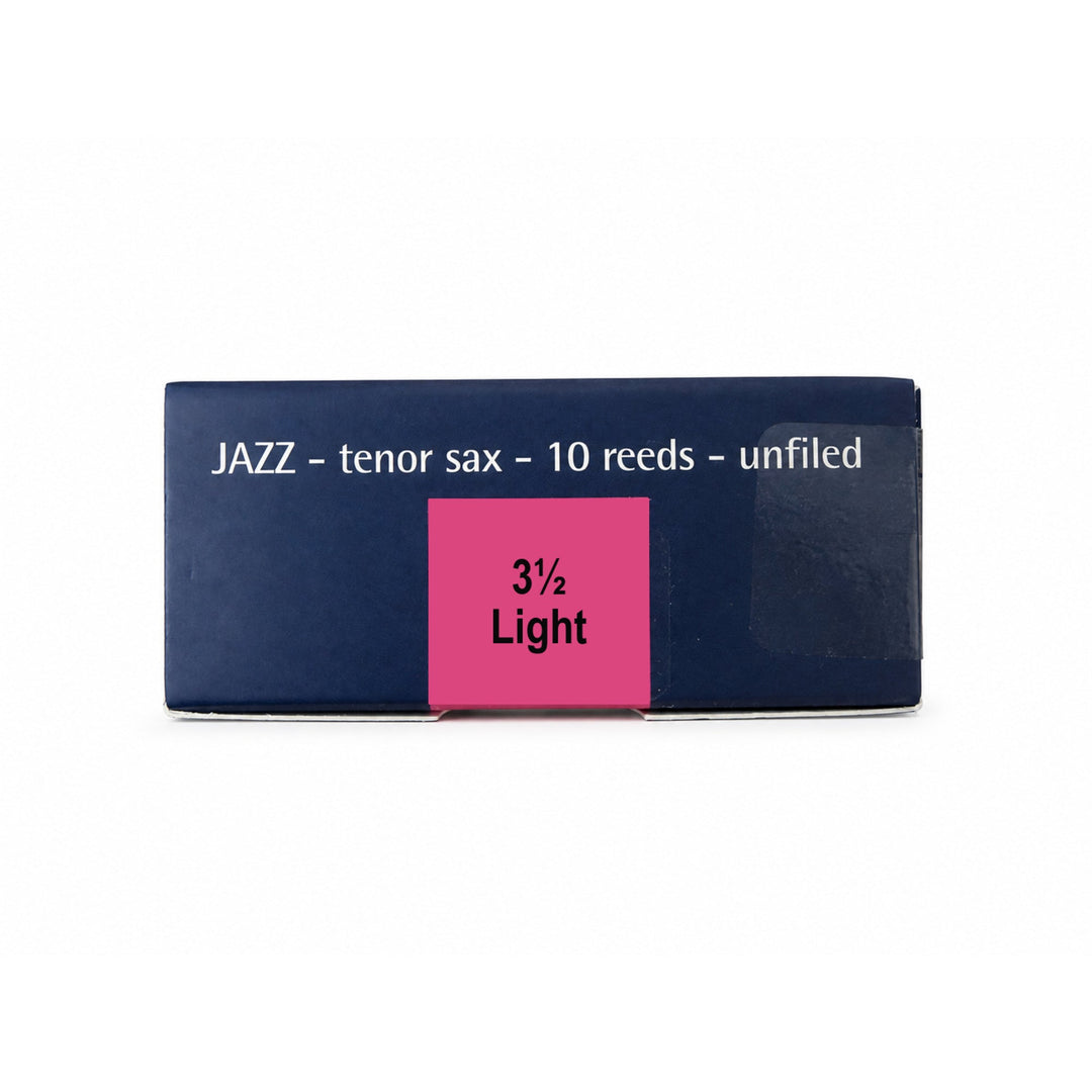 Rigotti Gold Jazz Tenor Saxophone Reeds, size 3.5 Light, bottom view #strength_3-5 Light