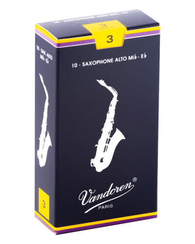 Vandoren Traditional Alto Saxophone Reeds (10-pack)